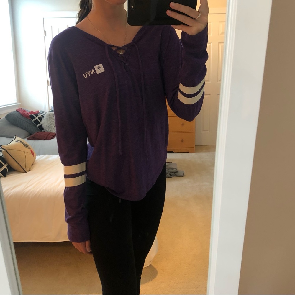 NYU Purple Long Sleeve